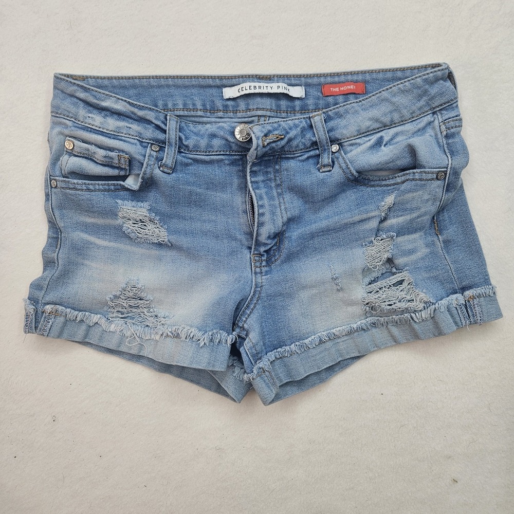 Celebrity Pink The Honey Women's Cuffed Medium Jean Short Shorts Women's Sz 5/27 - Picture 7 of 10